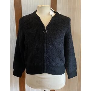 NWT Pink Rose Black Soft Sweater Women’s Large